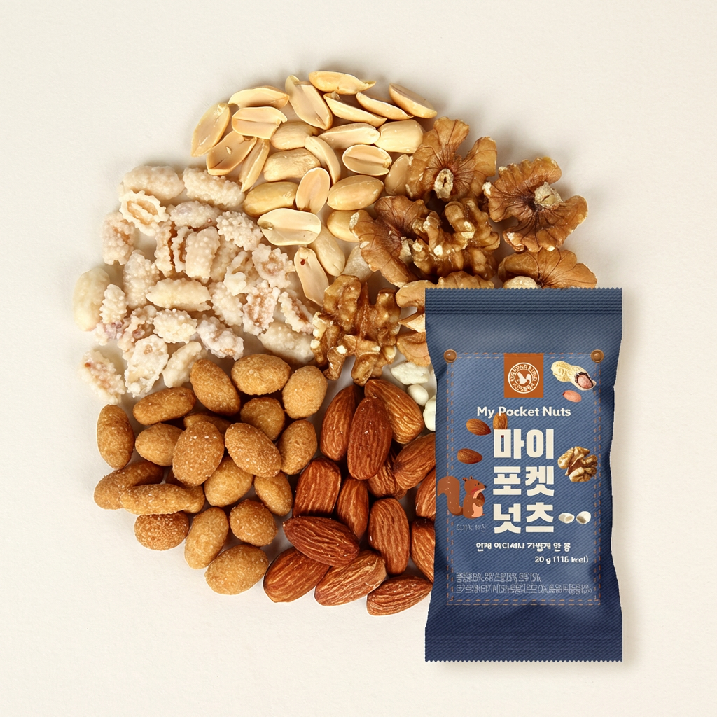 산과들에 하루견과 마이포켓넛츠, 20g, 50봉