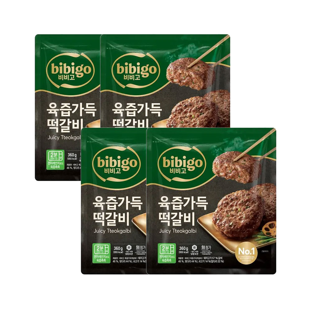 비비고 육즙가득 떡갈비, 360g, 4개
