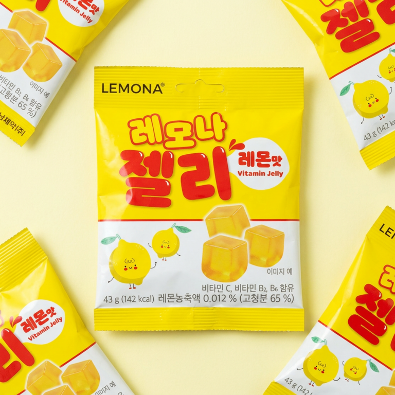 레모나 레몬맛 젤리, 43g, 20개