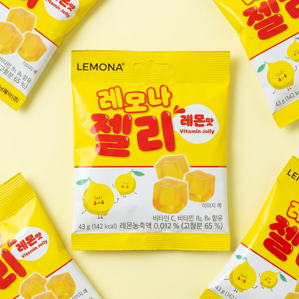 레모나 레몬맛 젤리, 43g, 20개