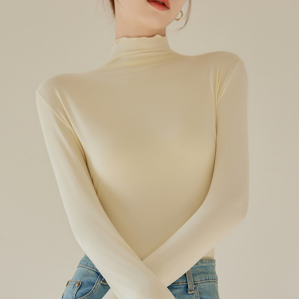 다모아 프릴 기모 폴라티, 아이보리, XL 66 77, 1개