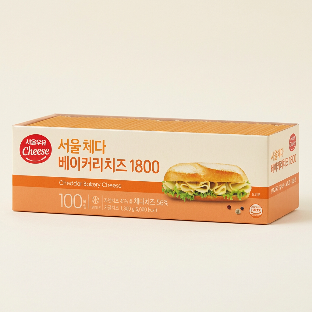 서울우유 체다 베이커리치즈 1800, 1.8kg, 1개