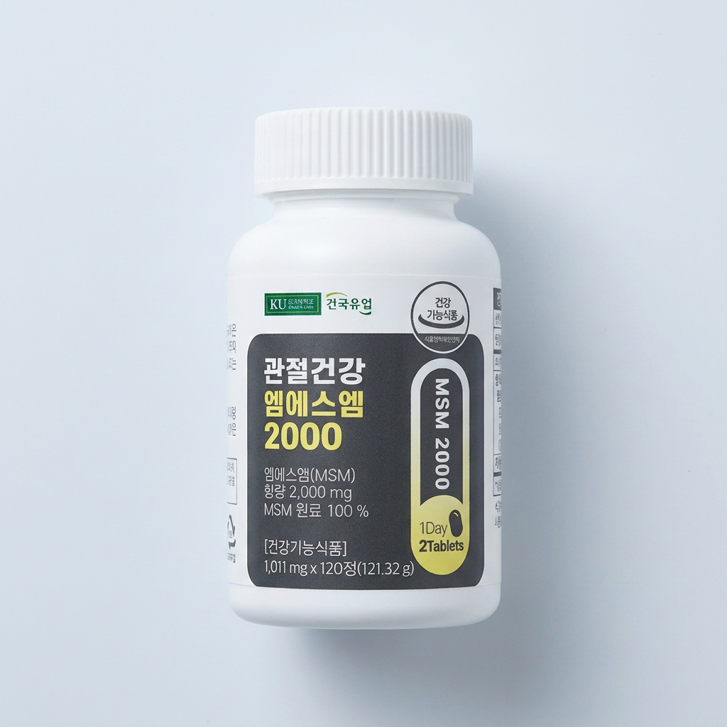 건국유업 관절건강 엠에스엠 2000, 120정, 2개