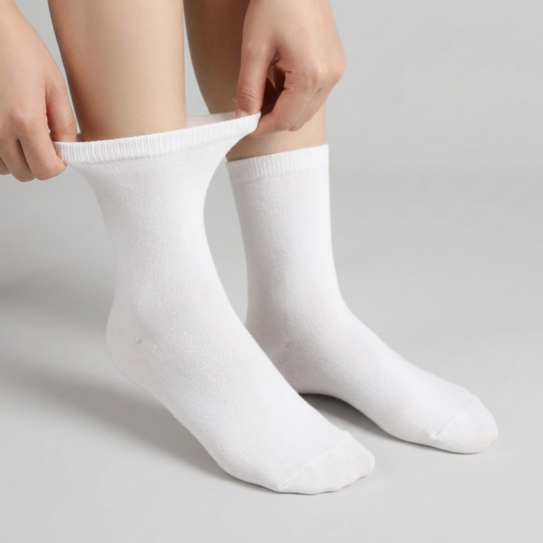 두발로 노밴드 무압박 중목 양말, 색상혼합, 남성용, 8켤레