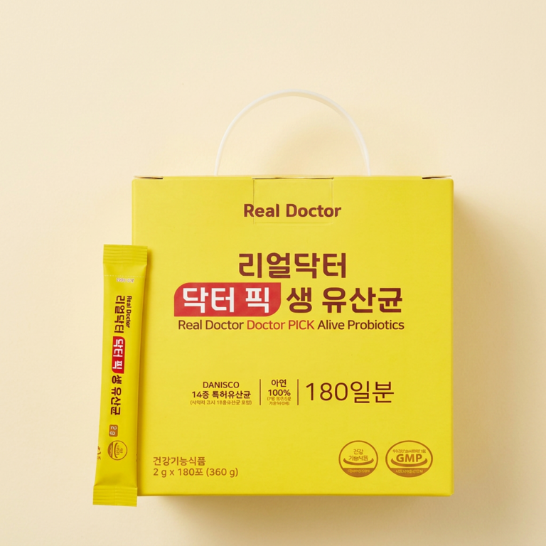 리얼닥터 닥터픽 생 유산균, 2g, 180포, 1박스