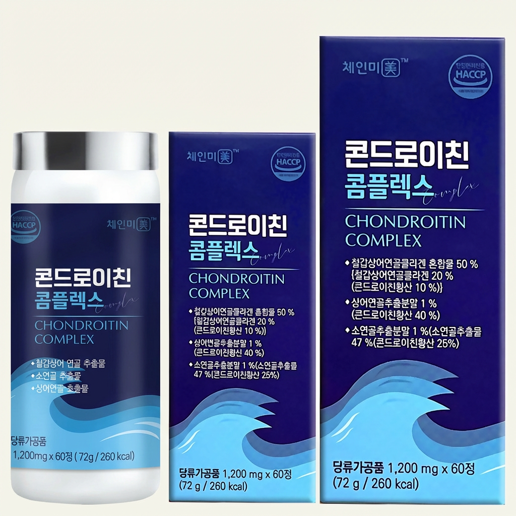 콘드로이친 콤플렉스, 1200mg, 60정, 3개