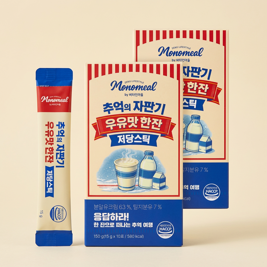 Monomeal 추억의 자판기 우유맛 한잔 저당스틱, 우유맛, 15g, 10포, 3박스