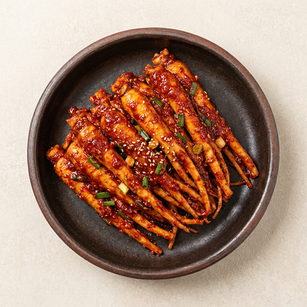 매콤새콤한 특제 양념 한라산 생더덕무침, 1kg, 1개