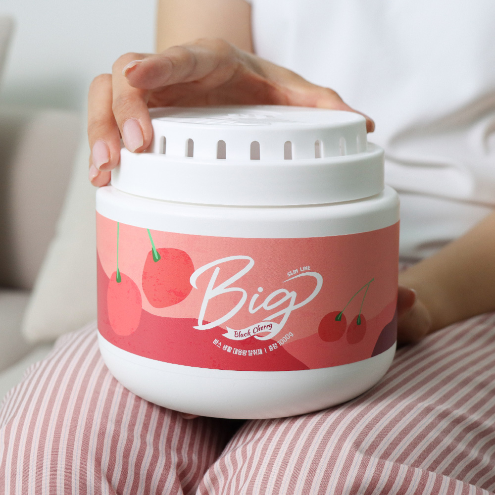 BAS 특대형 탈취제, 블랙체리향, 소분용기 2개+스푼 1개 증정, 1000g, 1개