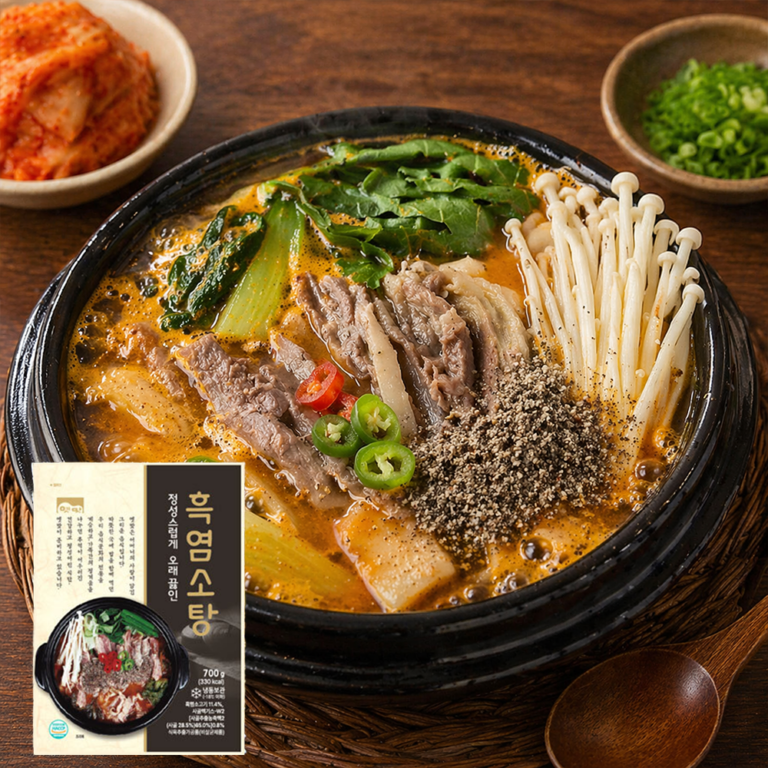 고향식품 명인이 만든 몸보신 옛맛 흑염소탕, 700g, 3개