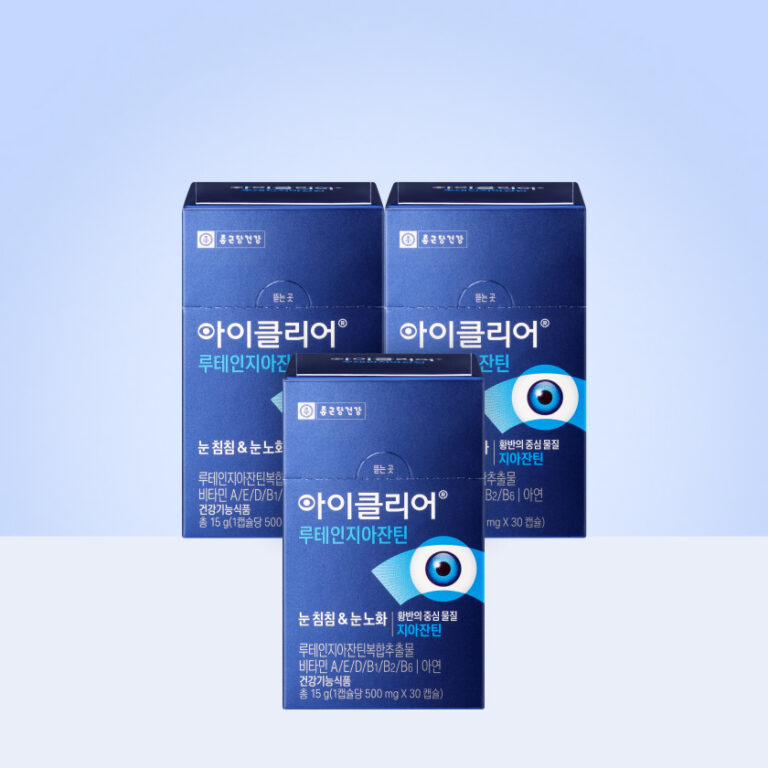 종근당건강 아이클리어 루테인 지아잔틴, 500mg, 30캡슐, 3개