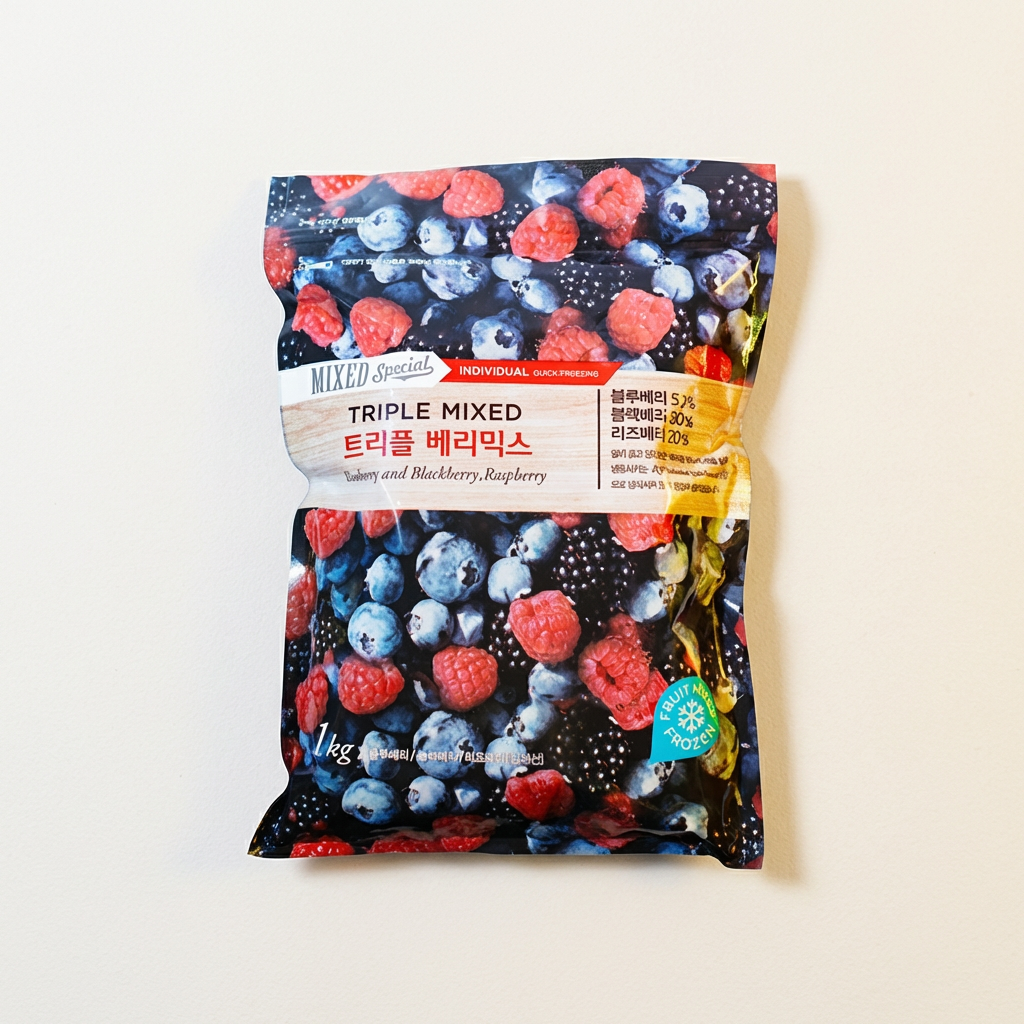 냉동 트리플 베리믹스, 1kg, 1개