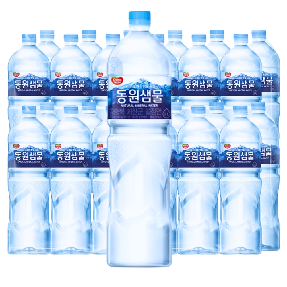동원샘물 유라벨, 2L, 24개