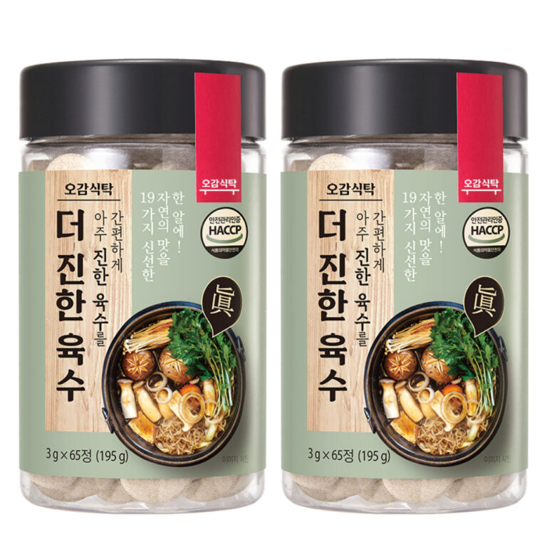 오감식탁 더 진한 육수, 3g, 65정, 2개