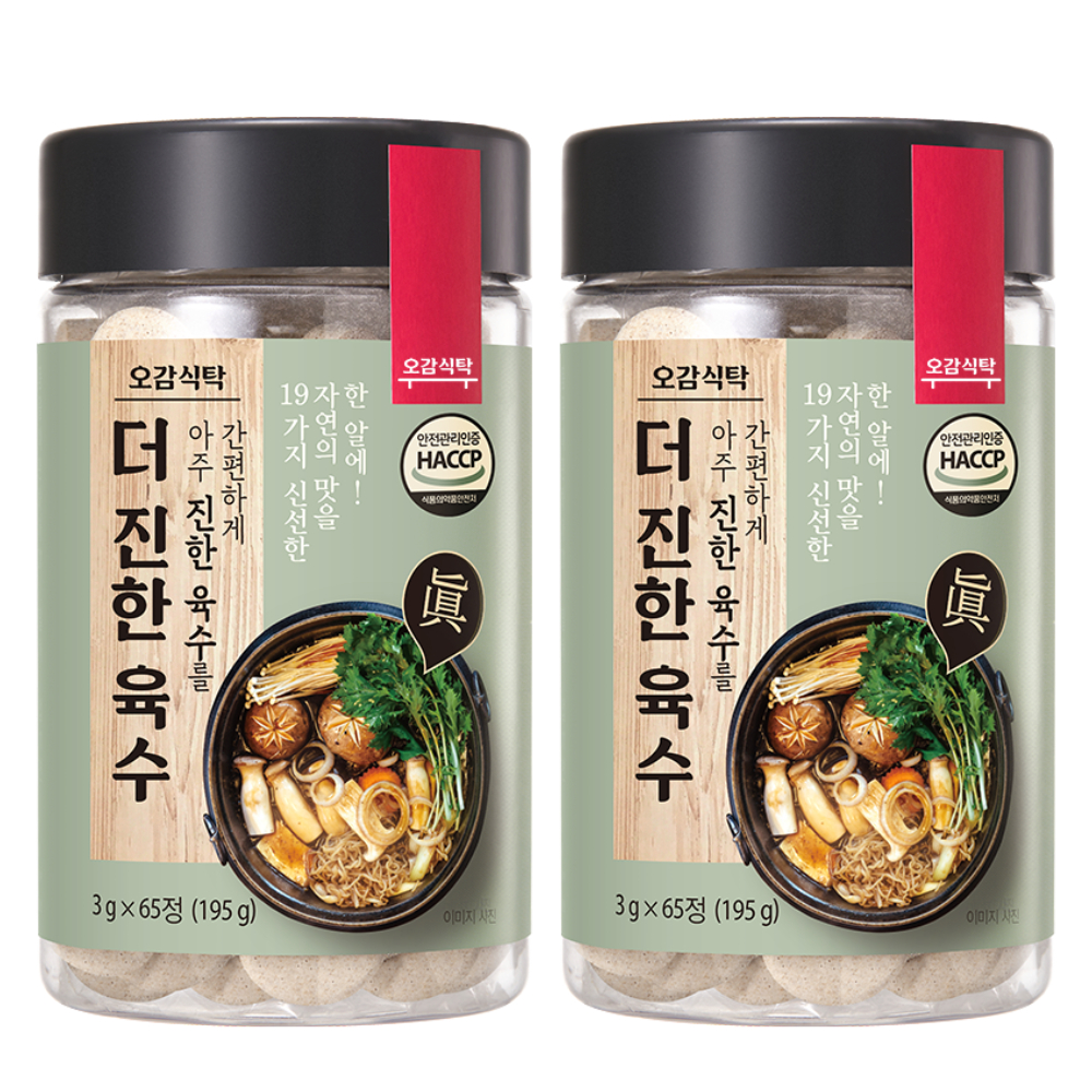 오감식탁 더 진한 육수, 3g, 65정, 2개