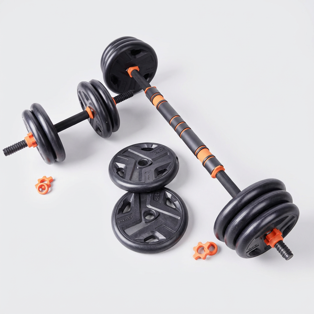 아나바 조절 덤벨 바벨 세트, 20kg, 1세트