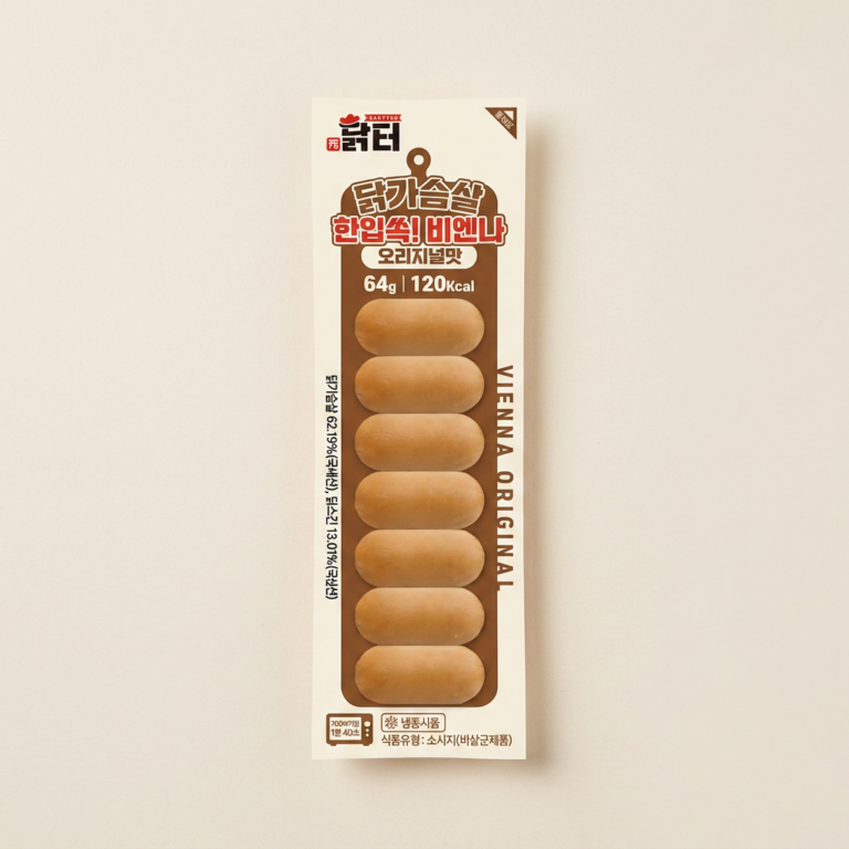 닭터 닭가슴살 비엔나 오리지널+청양고추 혼합팩, 64g, 20개