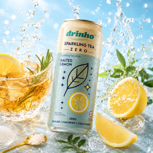 드린호 제로 스파클링티 솔티드레몬, 320ml, 24캔