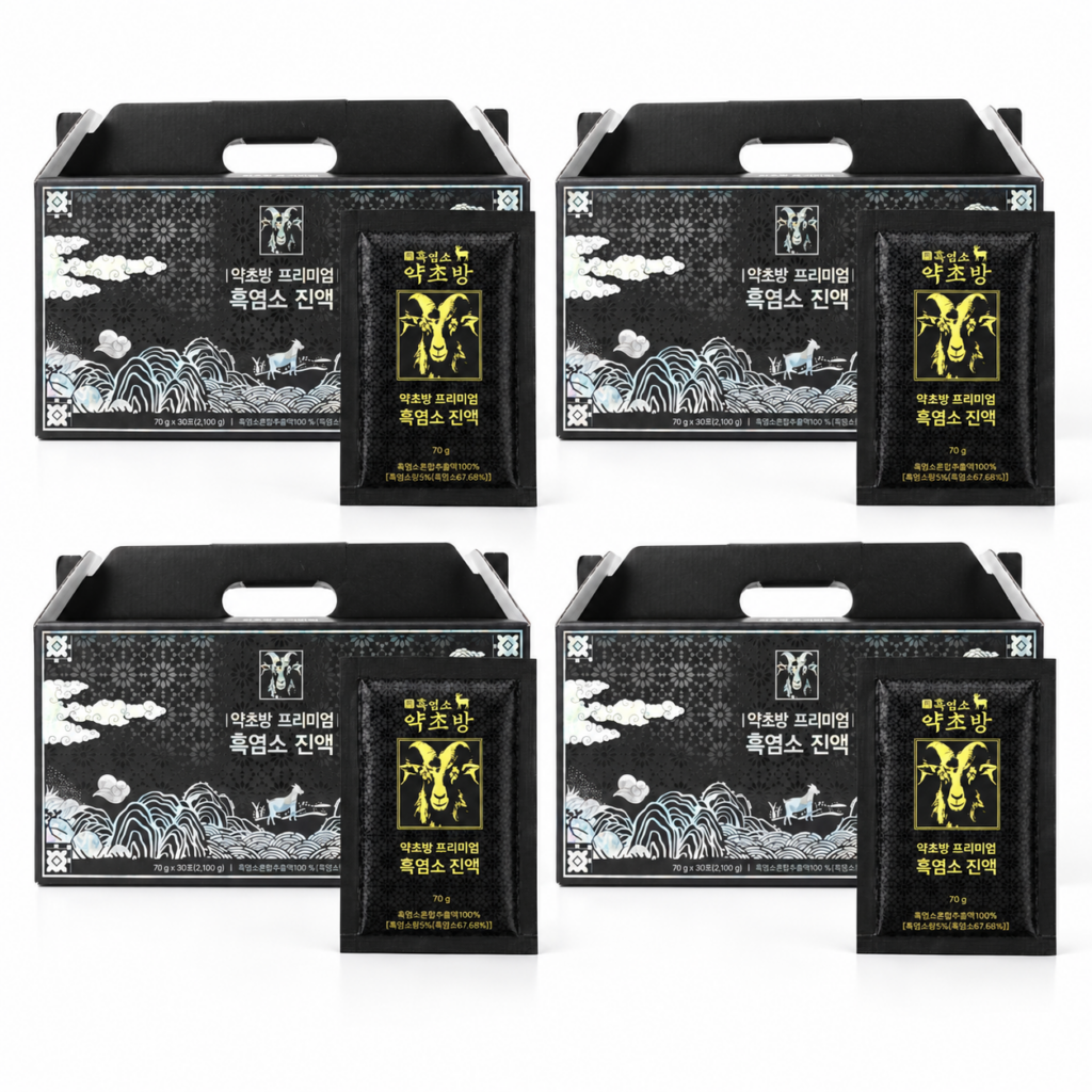 약초방 흑염소 진액, 70g, 30포, 4개