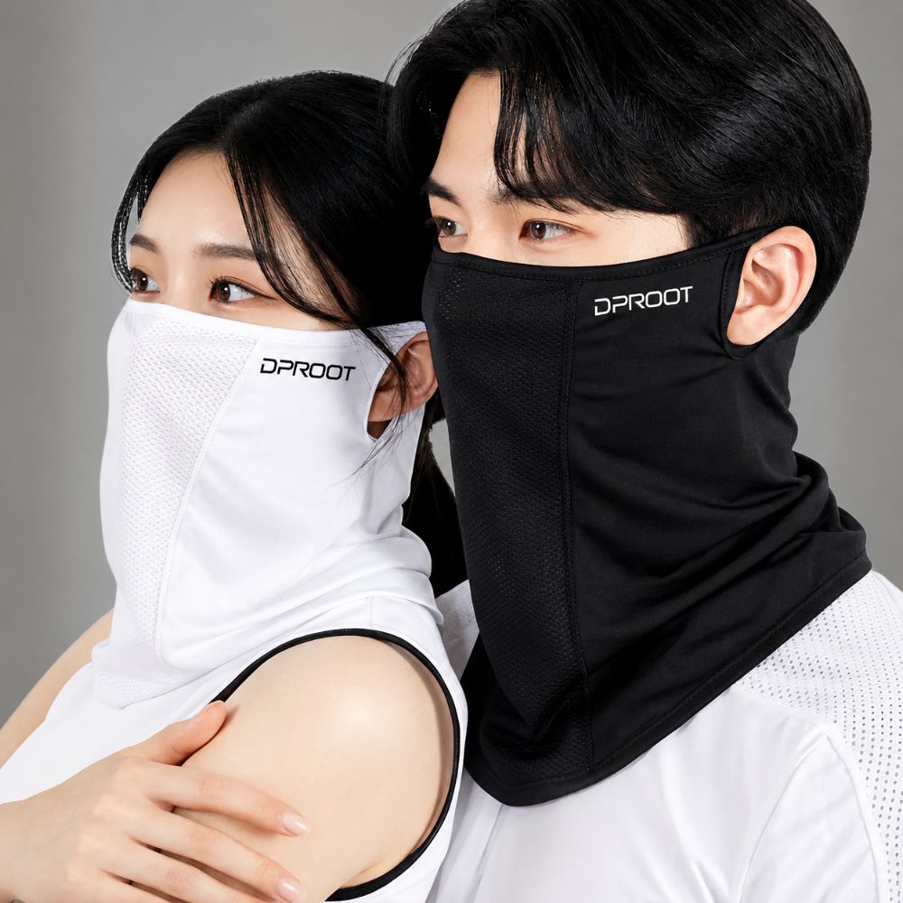 딥루트 자외선 차단 마스크, 블랙 1개 + 화이트 1개, 2개