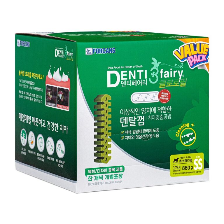 포켄스 덴티페어리 클로로필 강아지 덴탈껌, SS, 170개입, 860g, 1개