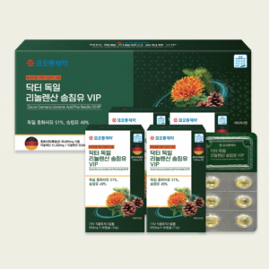 코오롱제약 닥터 독일 리놀렌산 송침유 VIP, 500mg, 120캡슐, 2박스
