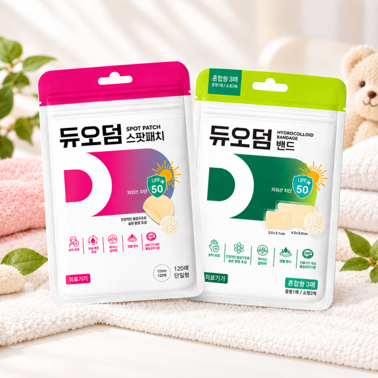 듀오덤 스팟패치 단일형, 12mm, 120매입, 1개 + 밴드, 혼합형, 3매입, 1개
