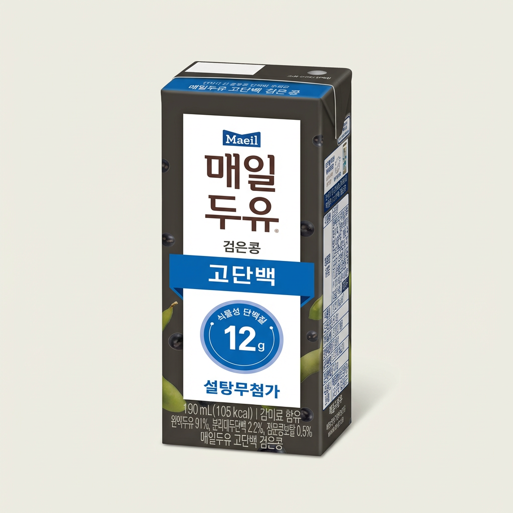 매일두유 고단백 검은콩, 190ml, 48개