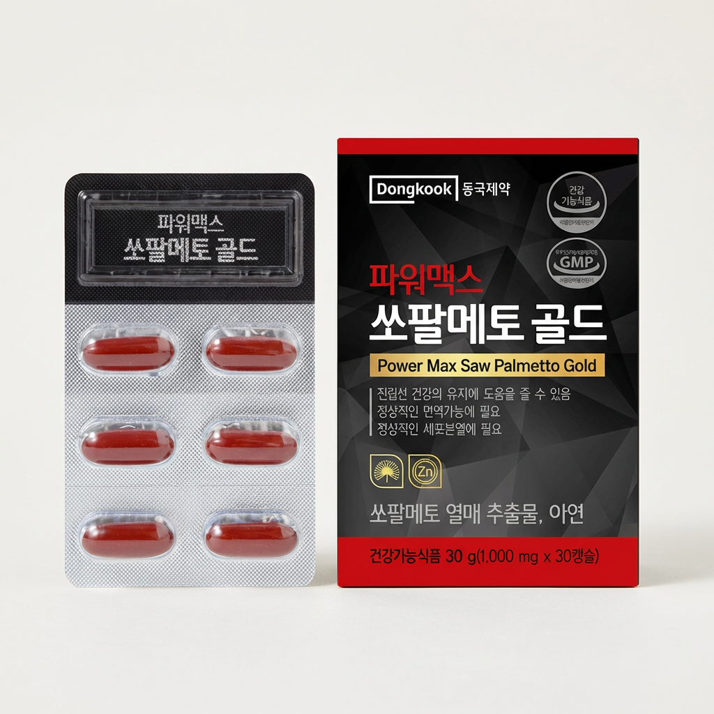 동국제약 파워맥스 쏘팔메토 골드, 1000mg, 30캡슐, 6박스
