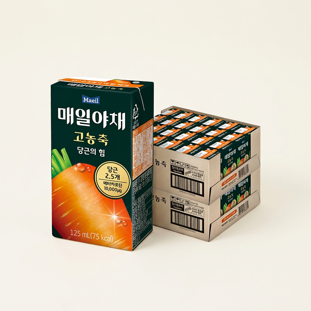 매일야채 고농축 당근의 힘, 125ml, 48개