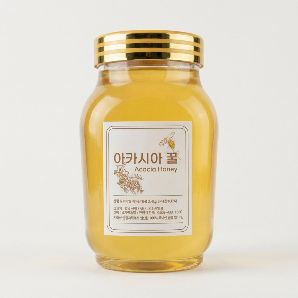 지리산 자연벌꿀 아카시아벌꿀, 2.4kg, 6개