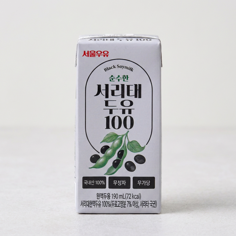 서울우유 순수한 국산콩 서리태 두유 100, 190ml, 64개