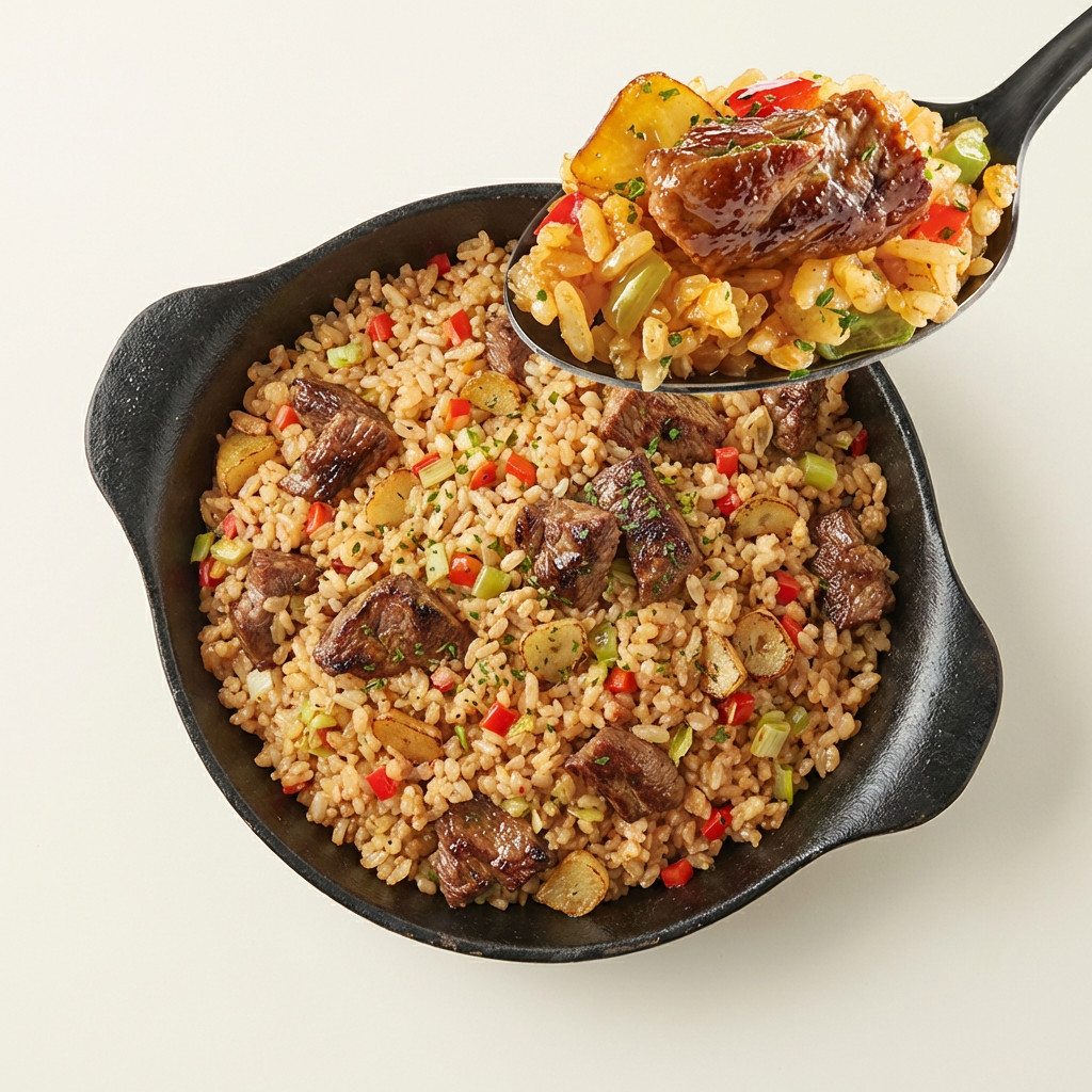 애슐리 갈릭 스테이크 볶음밥, 230g, 4인분, 1개